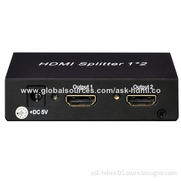 1*2 HDMI Splitter to Coaxial with 5V DC/1A Power Supply